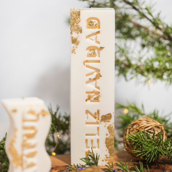 velón feliz navidad
